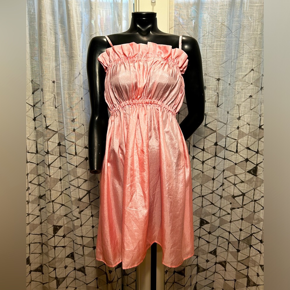 Vintage ballet pink sundress. Justin Charles